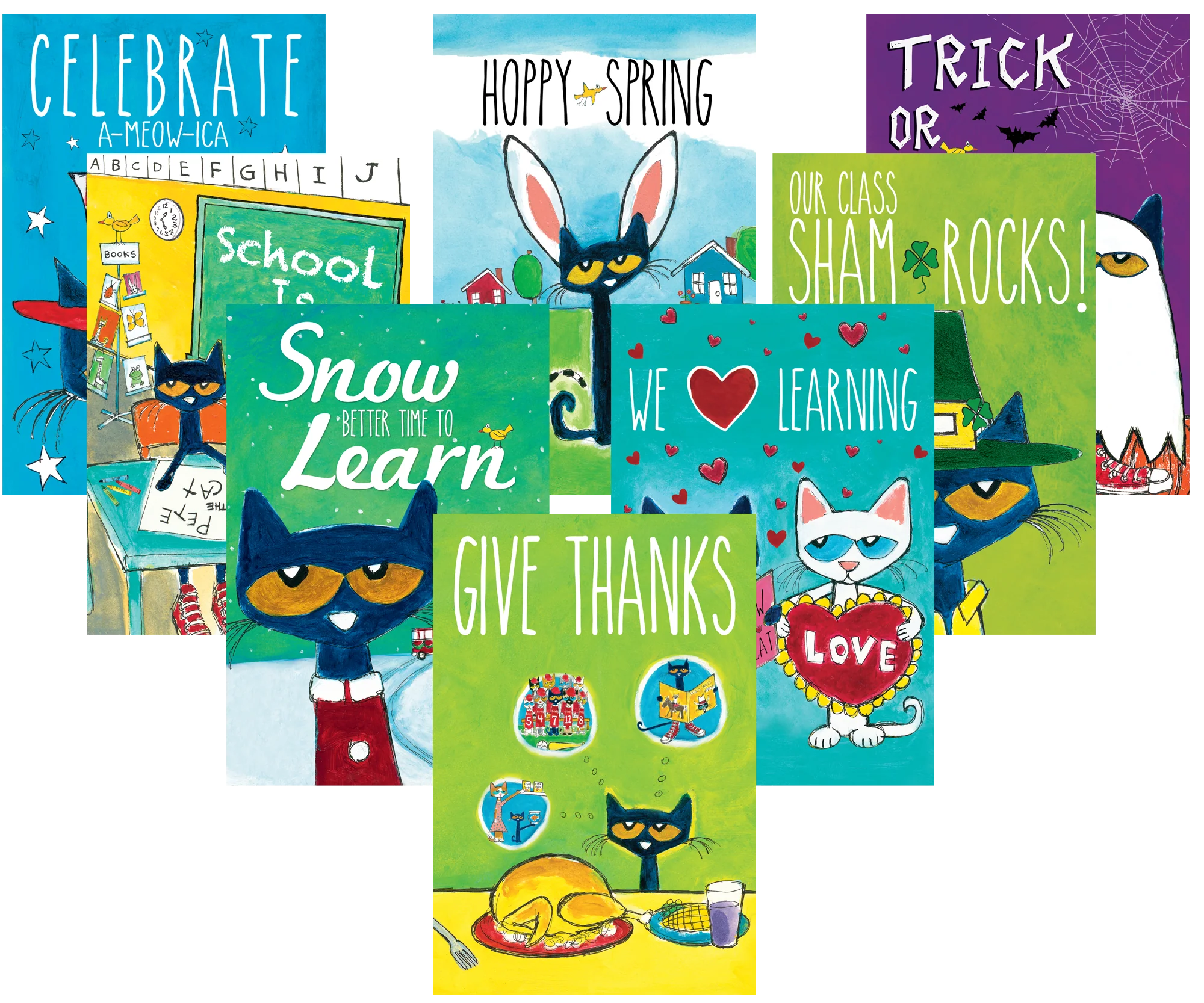 Pete the Cat® Holiday and Seasonal Poster Set