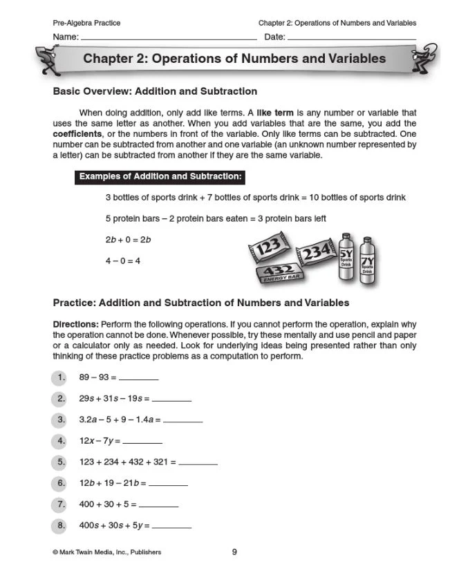Pre-Algebra Practice Grades 6-12 - Image 2