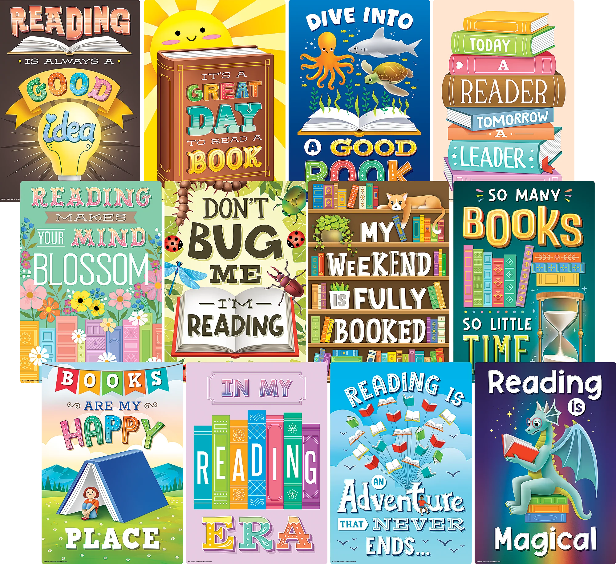 Reading Is Fun Small Poster Pack