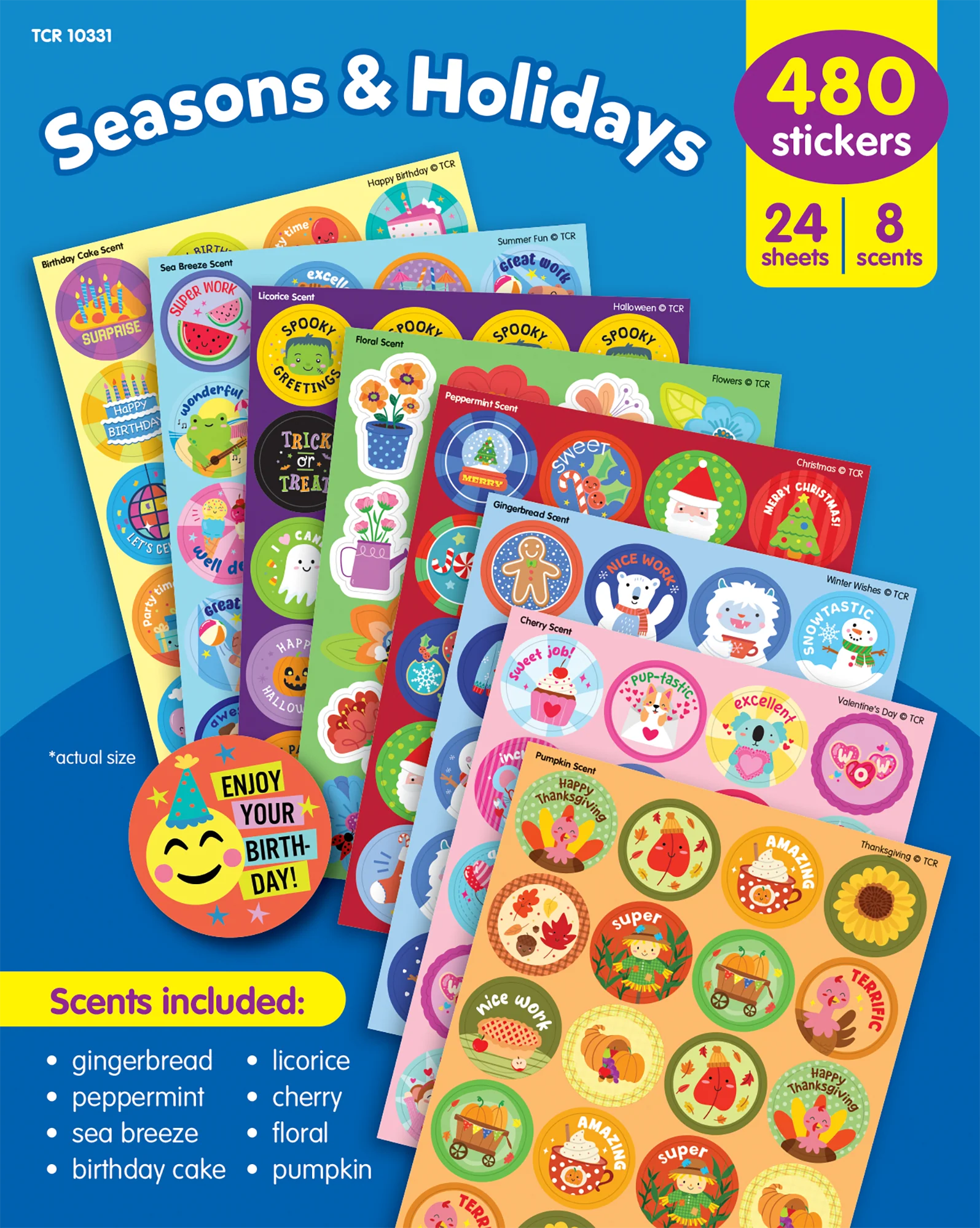 Seasons & Holidays Smelly Stickers Variety Pack