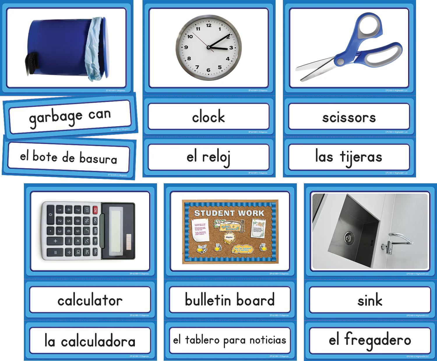Spanish/English Classroom Labels Accents