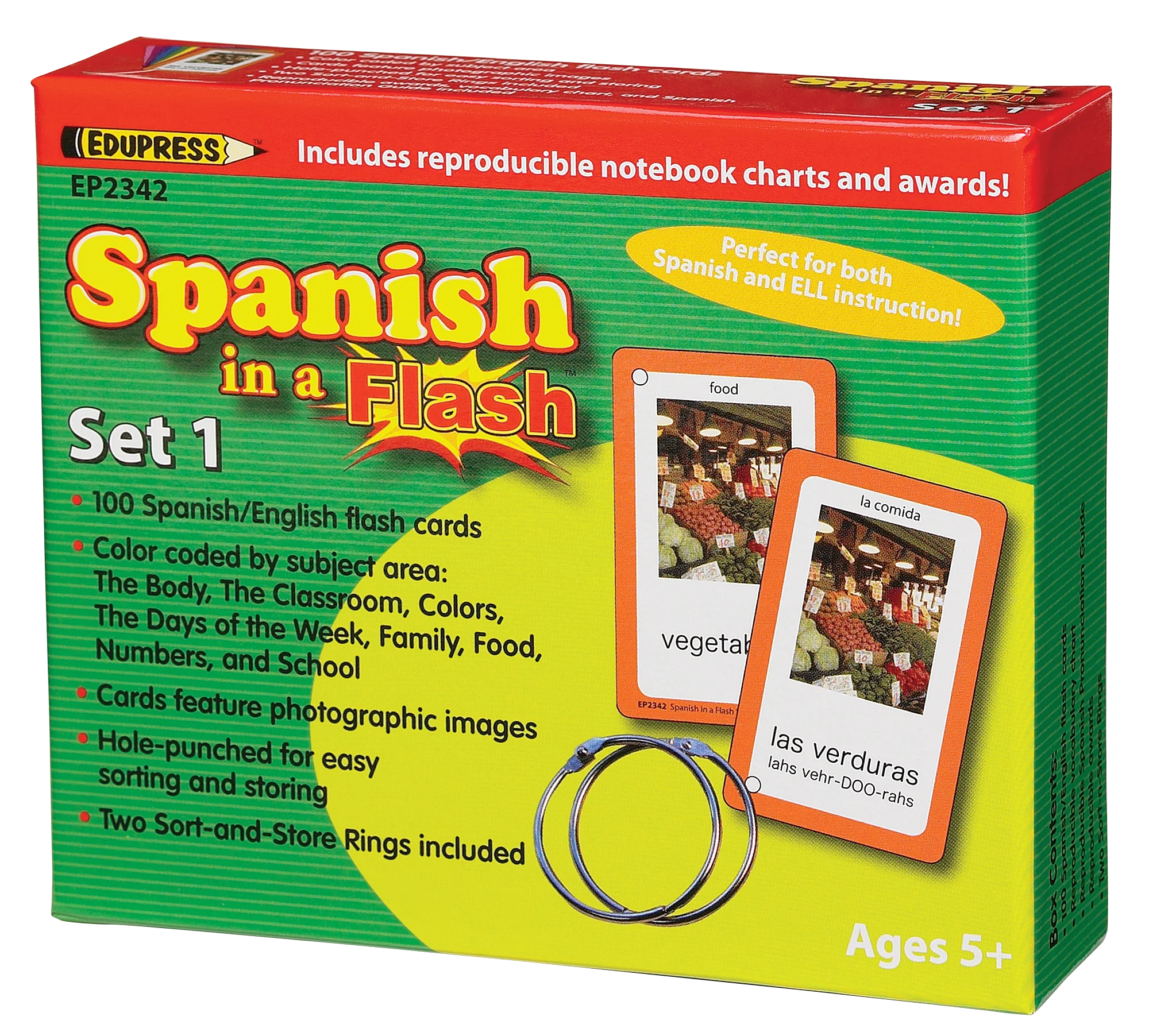 Spanish in a Flash™ Cards Set 1