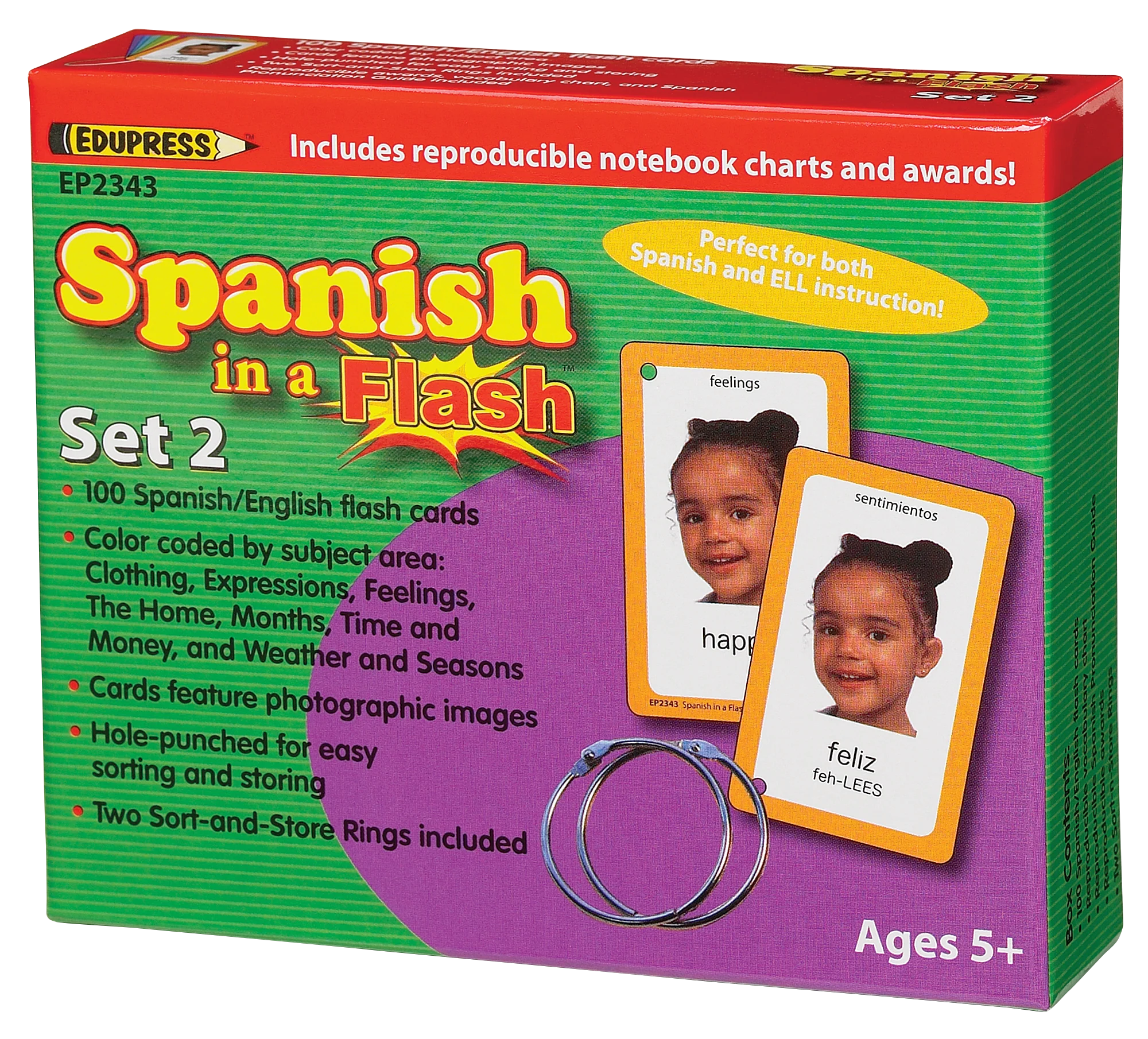 Spanish in a Flash™ Cards Set 2