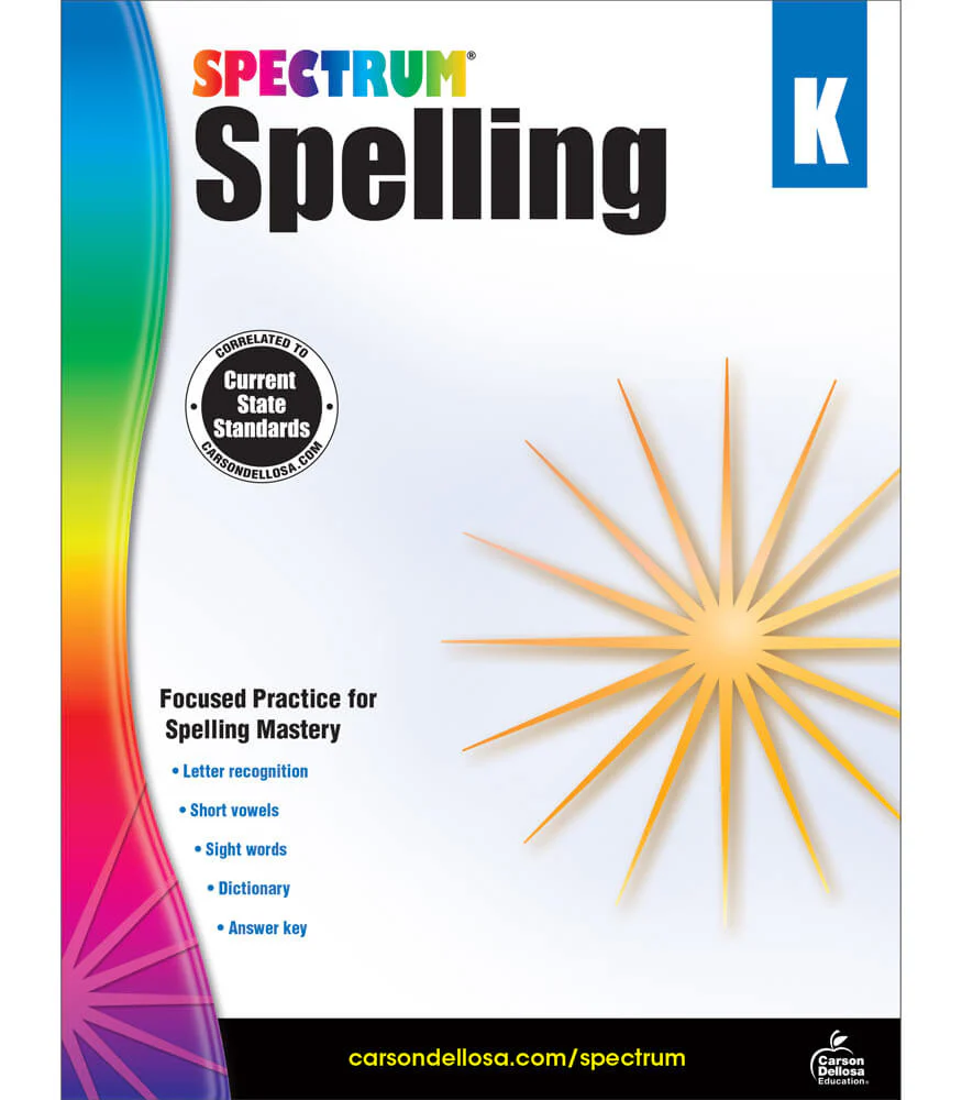 Spectrum Spelling Grade Kindergarten