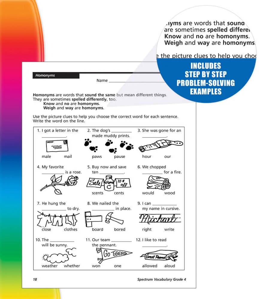 Spectrum Vocabulary Grade 4 - Image 2