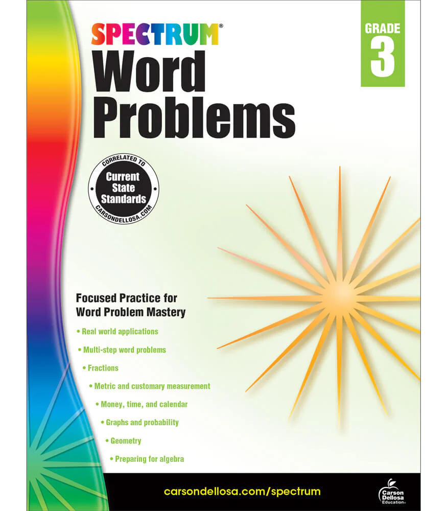 Spectrum Word Problems Grade 3