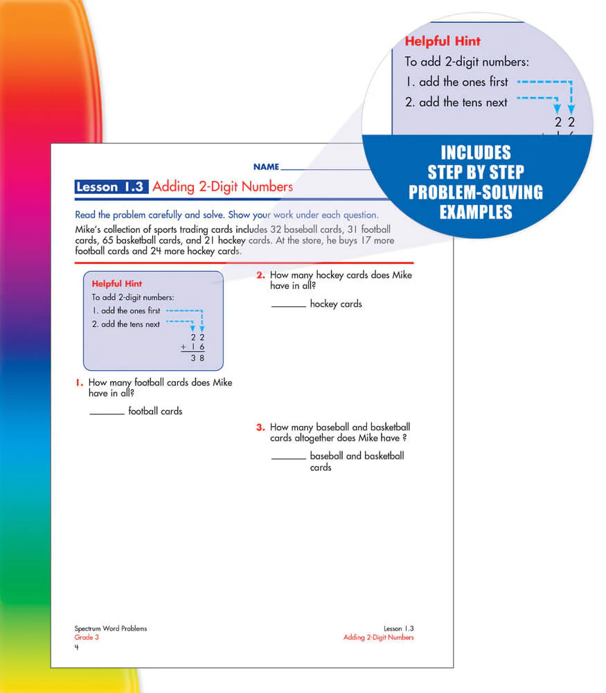 Spectrum Word Problems Grade 3 - Image 2