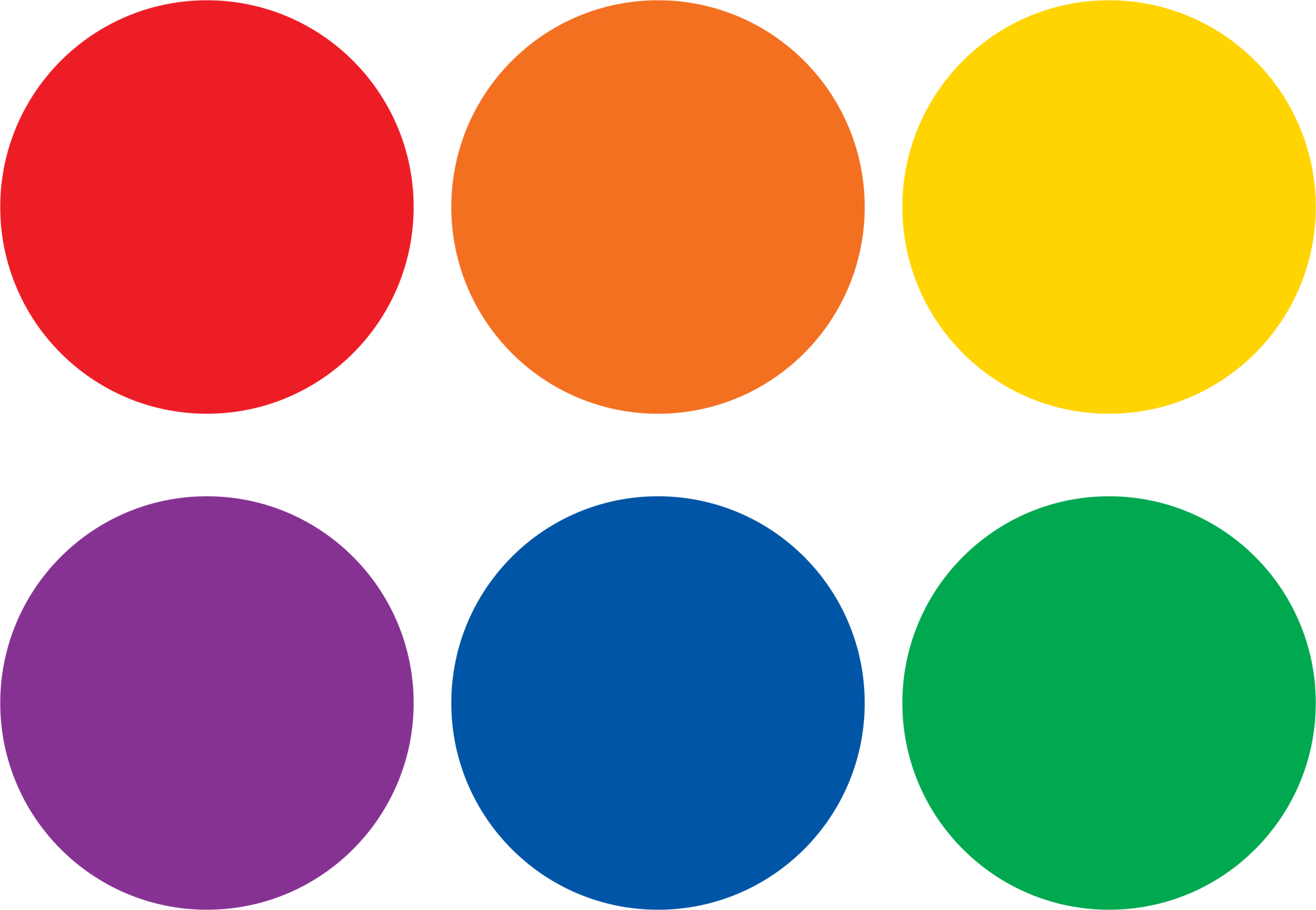 Spot On® Floor Markers Colorful Circles - 4"