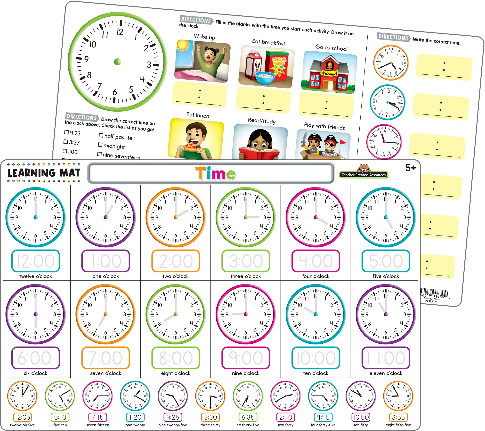 Time Learning Mat