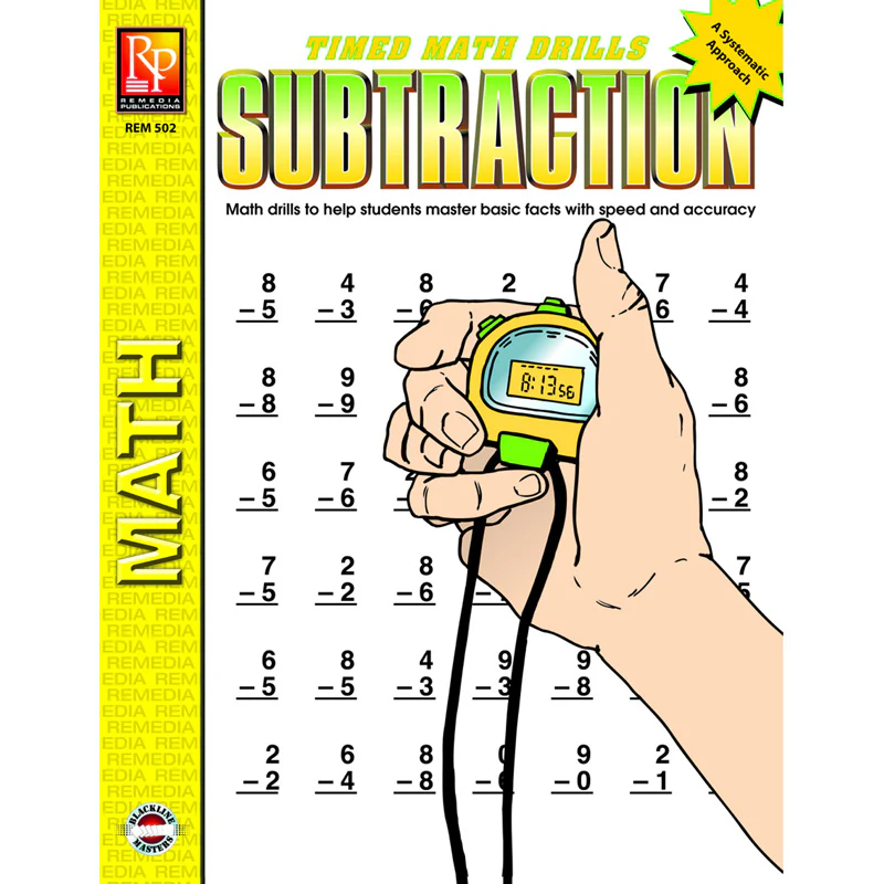 TIMED MATH DRILLS SUBTRACTION
