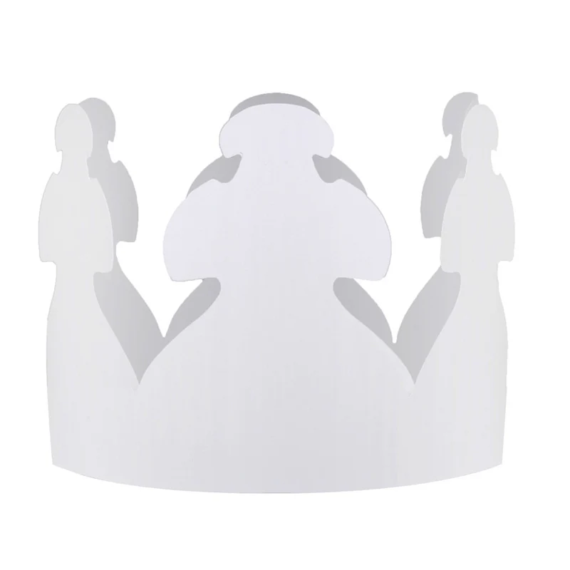WHITE CROWNS PACK OF 24