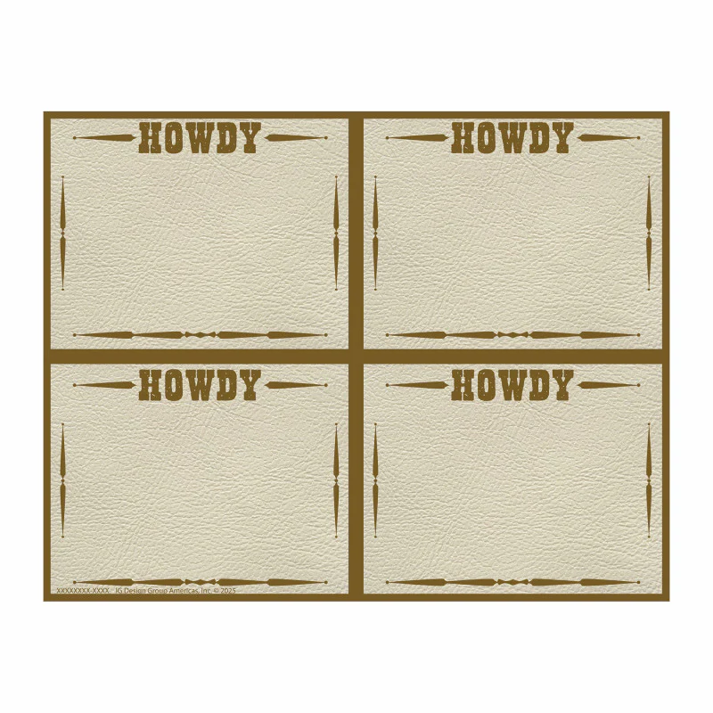 Wild Wild Classroom Name Tag