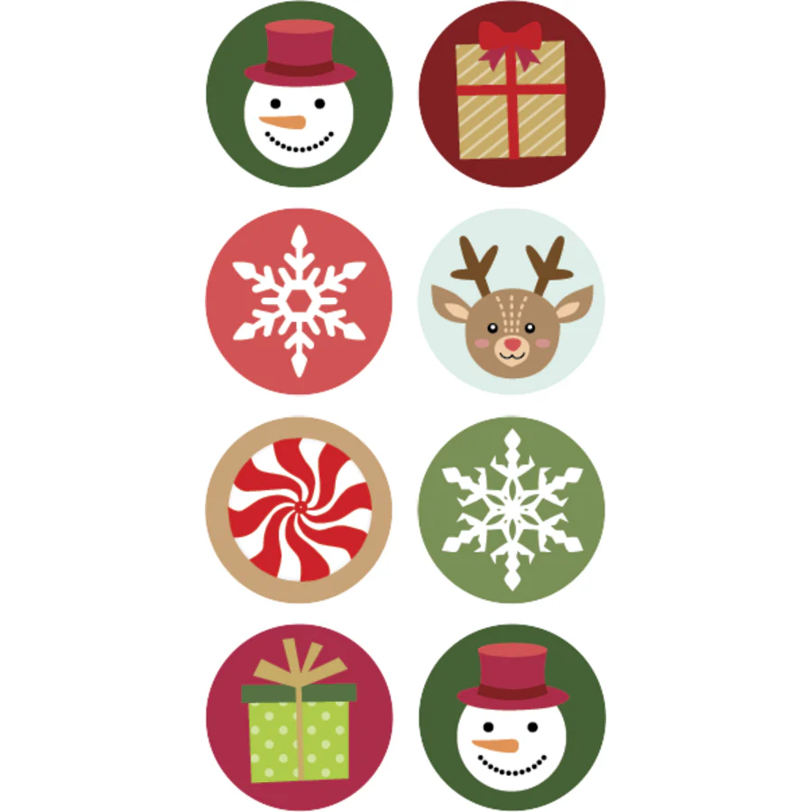 Winter Holiday Mini Stickers