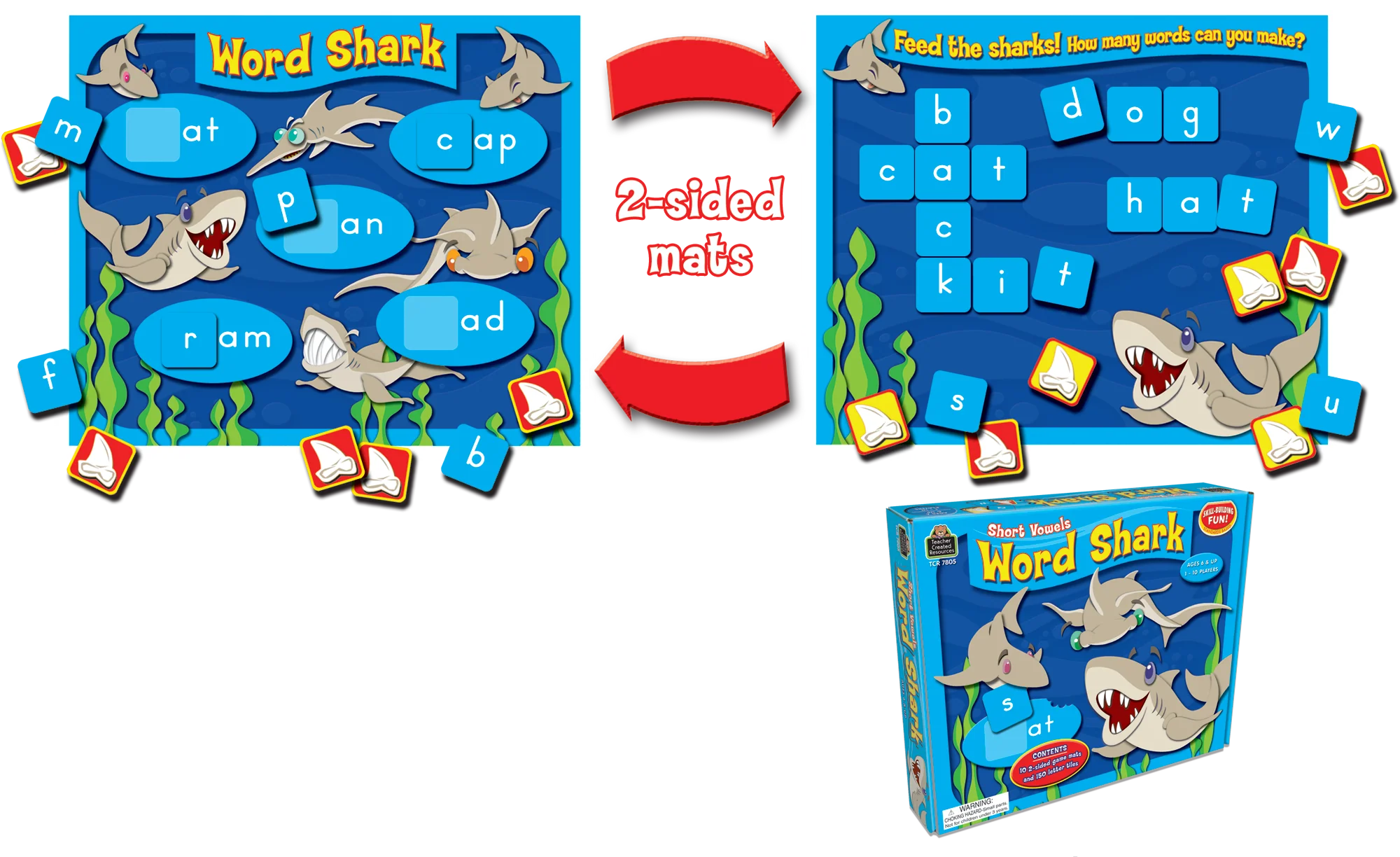 Word Shark: Short Vowels Game