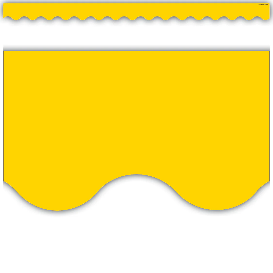 Yellow Gold Scalloped Border Trim