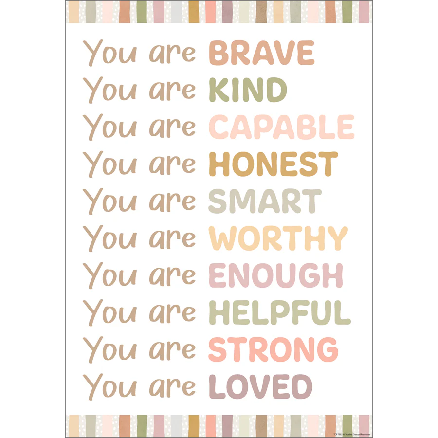 You are... Terrazzo Tones Poster